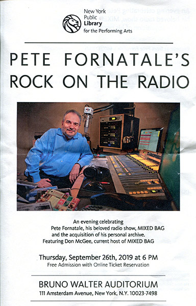 Pete Fornatale Archive